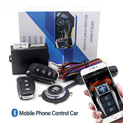 Smart App Remote Start Stop System Cars Alarm Keyless Engine Push Start System
