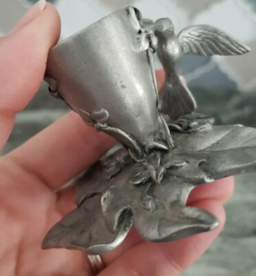 Vintage 1990 Seagull Pewter Canada Etain Zinn Hummingbird