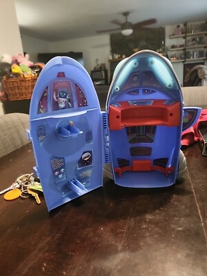 PJ Masks 2 In 1 Headquarters Rocket Vehicle Missing Set Of 12 Figures