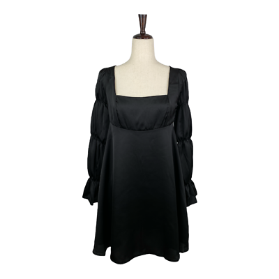 black satin dress boohoo Black Satin Double Strap Maxi Dress