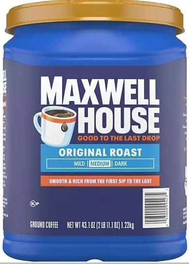 Maxwell House Coffee, Ground, Medium, Original Roast, 11.5 oz (326 g