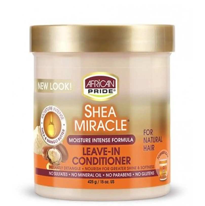 African Pride Shea Butter Moisture Miracle Leave-in Conditioner 15oz 425g
