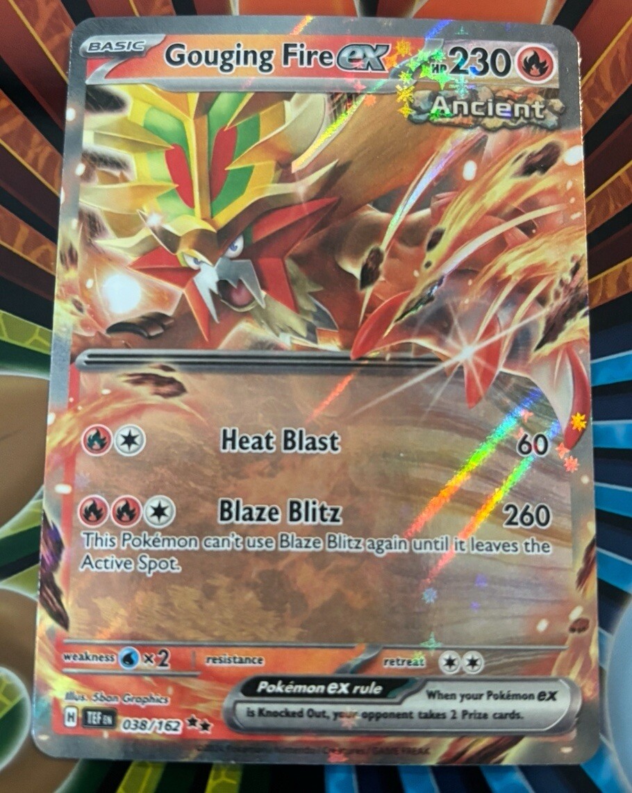 Pokemon Gouging Fire ex (38/224) Temporal Forces LP HOLO