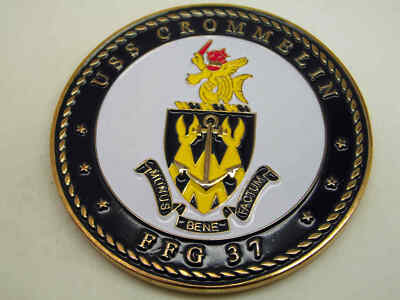 #ad USS CROMMELIN FFG 37 BRAVO ZULU CHALLENGE COIN $38.40