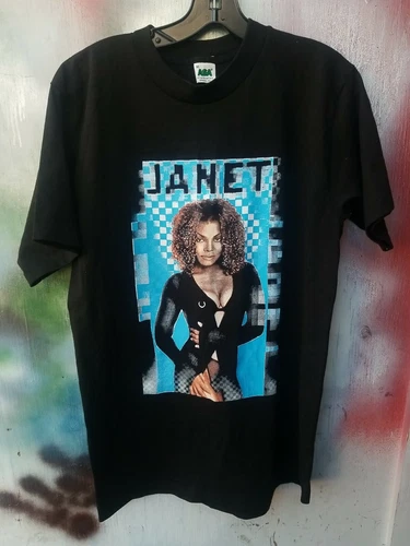 Vintage BOOTLEG Janet Jackson Usher Velvet Rope Tour RAP SIN Vintage vintage concert t-shirt, vintage, size XL, single stitch, B+ condition