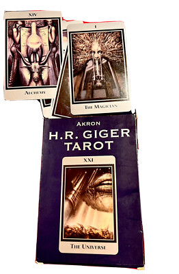 2000 H.R GIGER AKRON TAROT- OCCULT- TAROT- ALIEN- H.R GIGER- SCI-FI ...