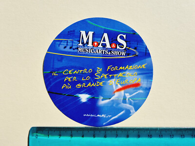 Aufkleber Mas Music Arts Show Sticker Vintage 80S