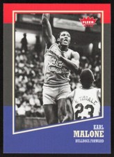 2013-14 Fleer Retro Karl Malone #37 Louisiana Tech Bulldogs