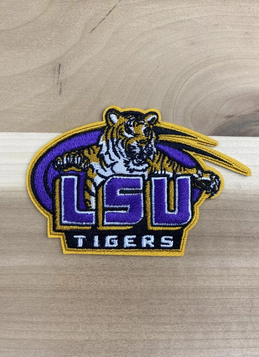 Applique Lsu Tigers 4x2.25 Profilati In Ferro, Ferri A L