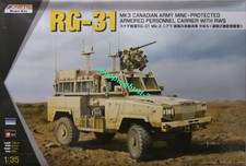 Maquette Kinetic 1/35 – RG-31 MK3 Armée Canadienne Avec Corbeaux – Kit Non Assemblé
