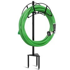 Garden Hose Stand /Hanger Freestanding, Water Hose Holder Stake, in Ground Heavy
