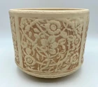 1914 Weller 7.5" CLINTON IVORY Footed Planter Jardiniere Flower Pot