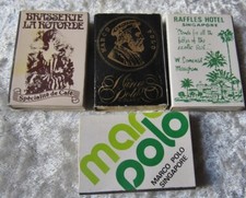 4 petites boîtes d'allumettes de Singapour