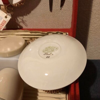 ◆ 60s SIRRAM ビンテージ ピクニック ティー セット イギリス ◆ Rare 1960s Vintage SIRRAM hard case picnic tea set made in