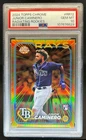 2024 Topps Chrome Junior Caminero Radiating Rookies RC Rookie #RR-12 Rays PSA 10