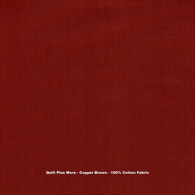 Solid Copper Brown 100% cotton fabric Material 44 inches wide PICK SIZE