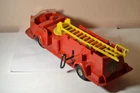Vintage MARX - Wind Up Toy FIRE TRUCK - NYCFD - Clear Windshield - Works/Deluxe