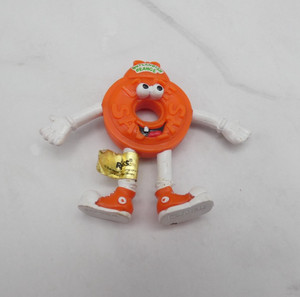 Russ Berrie Nabisco Orange Life Saver Bendy Bendable Figure Toy 1992