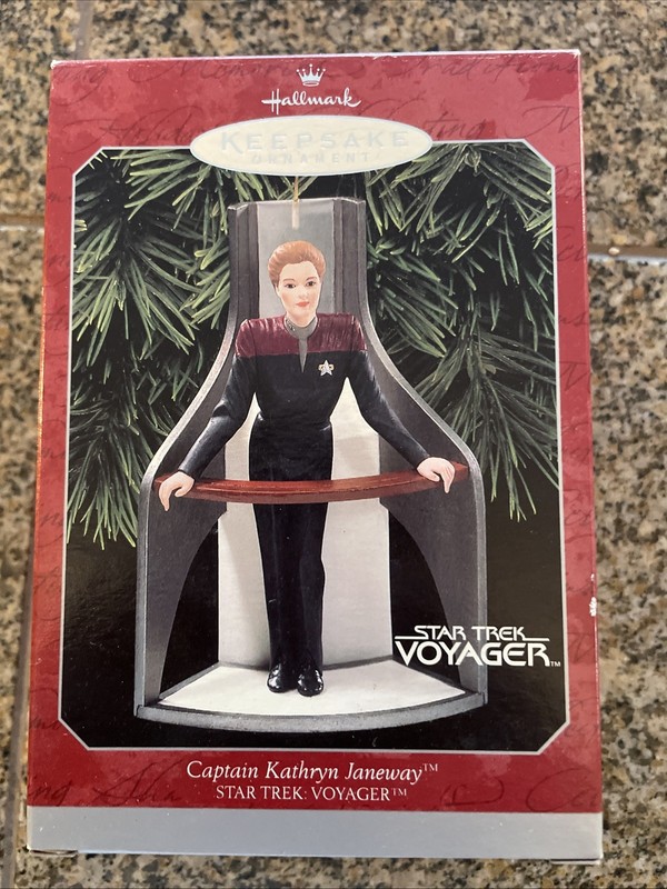 Hallmark Keepsake Captain Kathryn Janeway Star Trek USS Voyager Ornament (1998) 