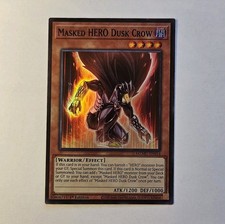 Masked HERO Dusk Crow MZMU-EN014 Maze of Muertos 1st Edition