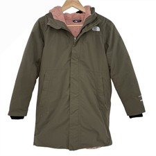 The North Face Girl's Arctic Swirl Dry Vent 550 Green Parka Hooded Size L 14/16