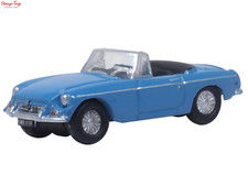 Oxford Diecast MGB Roadster Iris Blue N Gauge 1:148 Scale