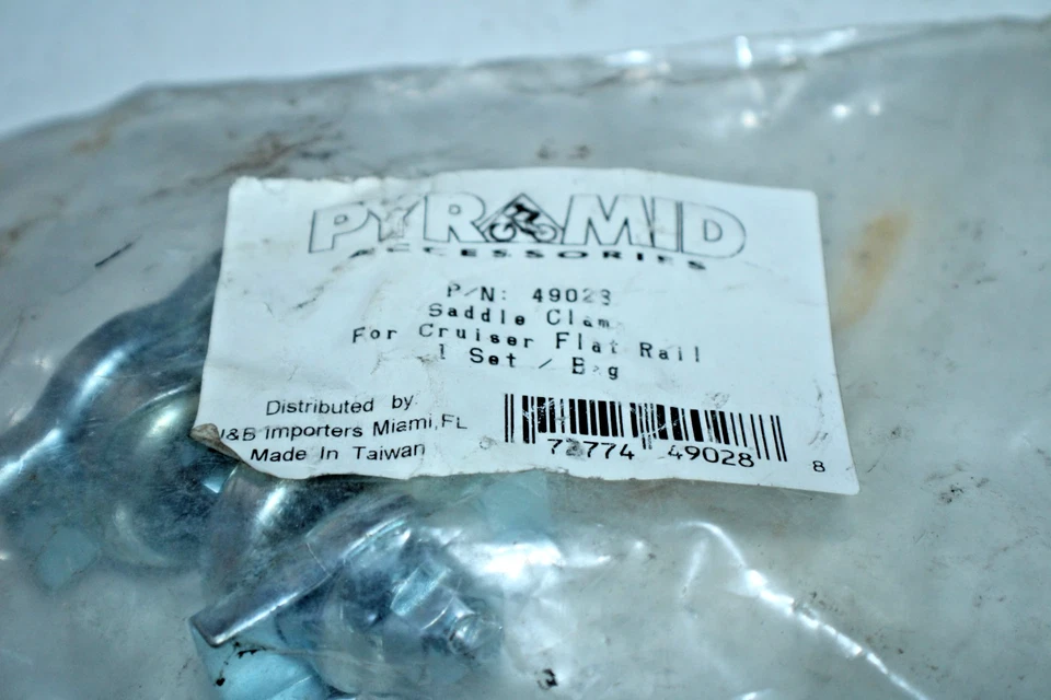 Braçadeira de selim de bicicleta Pyramid Cruiser trilho plano #49023 aço prata para café vintage - Imagem 3 de 4