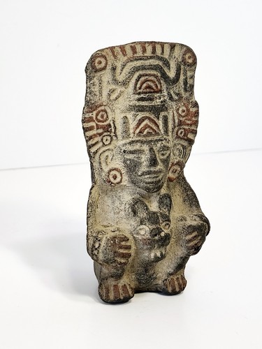 Pre-Columbian Zapotec Figural Jaguar Urn 5" - Ancient Artifact Aztec Mayan - Picture 6 of 18
