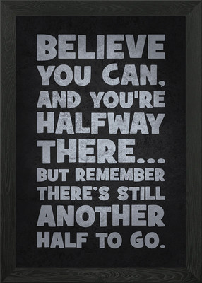 Believe You Can Quote Gerahmtes Wandbild Poster Leinwanddruck Bild