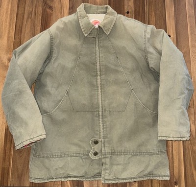 Vintage Arctic King Pile Lined Green Parka Coat Jacket Made in Canada Men's 52