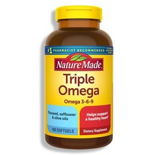  1  Nature Made Triple Omega3-6-9 Heart Health Support 180 Softgels