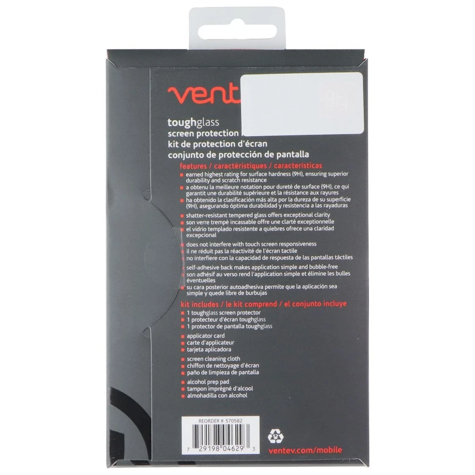 Ventev Tough Glass Tempered Glass Screen Protector for iPhone 5/5S/5C - Clear - Image 2 of 2