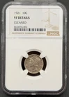 1921 P MERCURY DIME 10c NGC Very Fine "SEMI-KEY DATE COIN"