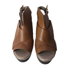 Kenneth Cole Best Coast Brown Heels Vintage Look Sz: 9