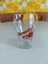 Vintage MCM Howdy Cowboy Hat Glass / Vase Western Decor