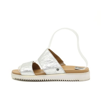 UGG Damen Sandale EU 37 1116391 silber Leder Komfortsohle, Metallic Sandalen