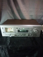 Vintage Akai CS-M40R Stereo Cassette Deck  Plays With Minor Repair Needed       