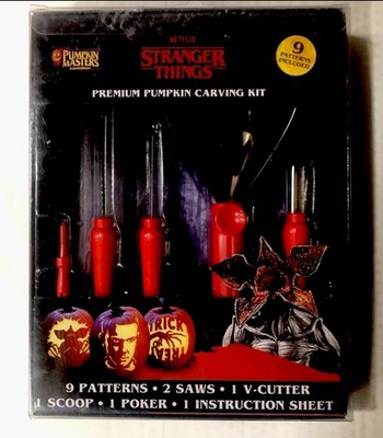 Pumpkin Masters Netflix Stranger Things Premium Pumpkin Carving Kit NEW Sealed