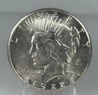 1922-S PEACE DOLLAR BLAZING WHITE BU+++ UNC
