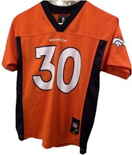 Denver Broncos Jersey Youth Medium Orange NFL Team Apparel Phillip Lindsay #30