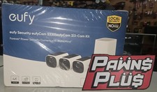 eufy S330 eufyCam 3 Wireless 4K Security Camera Kit   3-Cam Solar White SEALED 