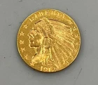 1912 US $2.50 gold Indian Coin .1209AGW XF+ L25277