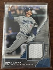 Roki Sasaki 2026 Topps Major League Materials #MLM-RS Los Angeles Dodgers