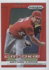2013 Panini Prizm Target Red Prizm Nathan Karns #252 o6n
