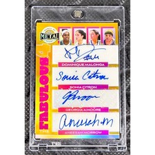 2025 Leaf Metal Prismatic Gold Quad Auto Sonia Citron Malonga Amoore Morrow 1/1