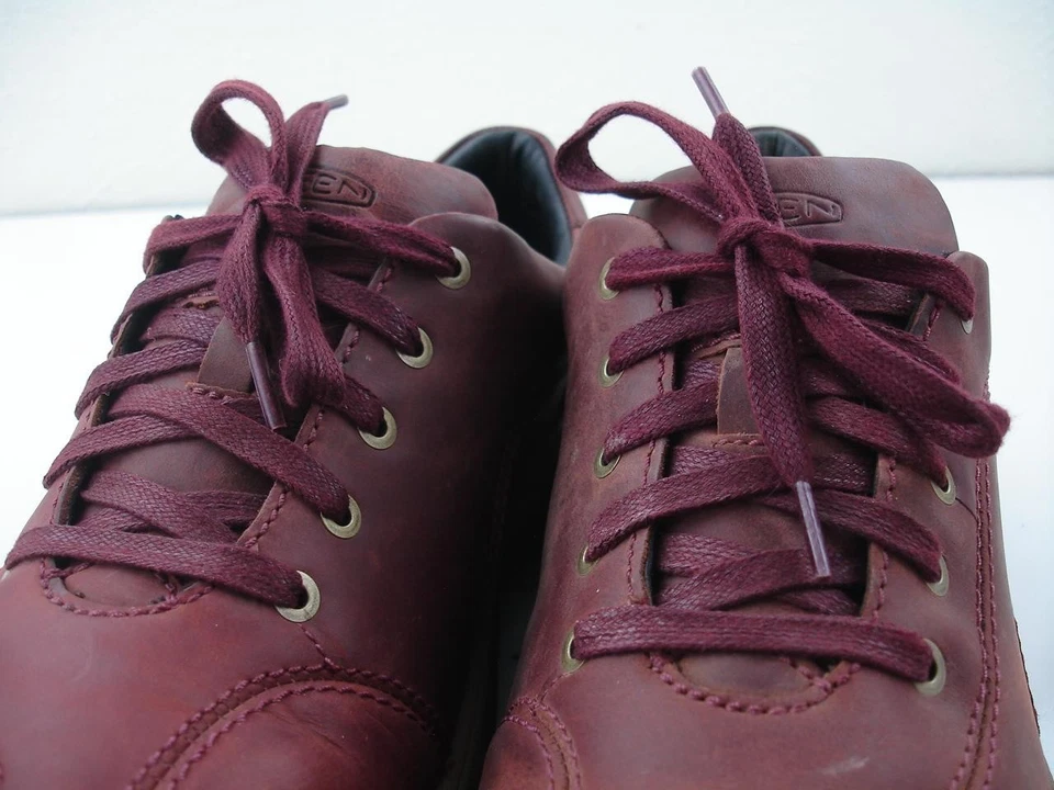 Mujer 9 M Keen Presidio II Andorra Mantillo Cuero Borgoña Zapatos Tenis Oxford Foto 4 de 4