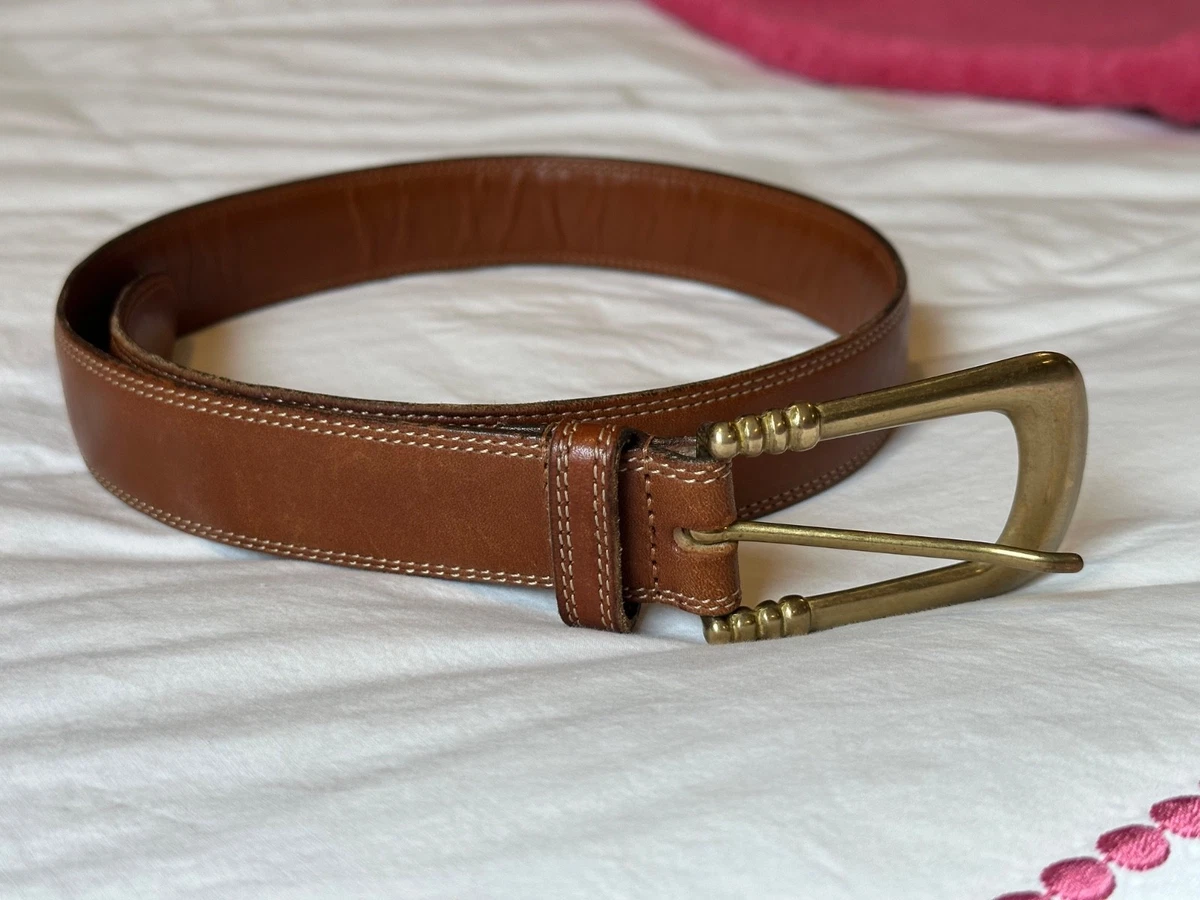 Vintage COACH Suede Leather Brass Belt 8528 EUC Vintage Coach Black Belt, Made of Glove Tanned Cowhide and  main image 4