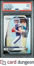JJ McCarthy 2024 Panini Prizm #400 Silver Prizm - 119168032 PSA 9