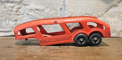 Vintage HUBLEY car carrier trailer only  cast metal 1950's