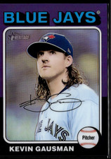 2024 Topps Heritage High Number Kevin Gausman #303 Purple Chrome Refractor